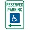 Brady Handicap Parking Sign, 18"H, 12"W, Alum, 113312 113312 - alternate 1